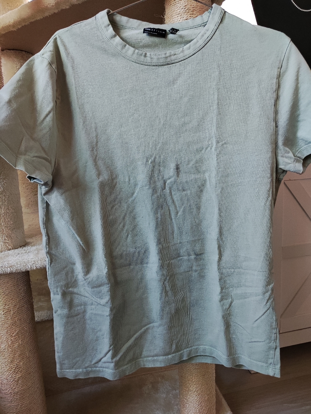 ASOS Minimalist Sage Crewneck T-Shirt - Men